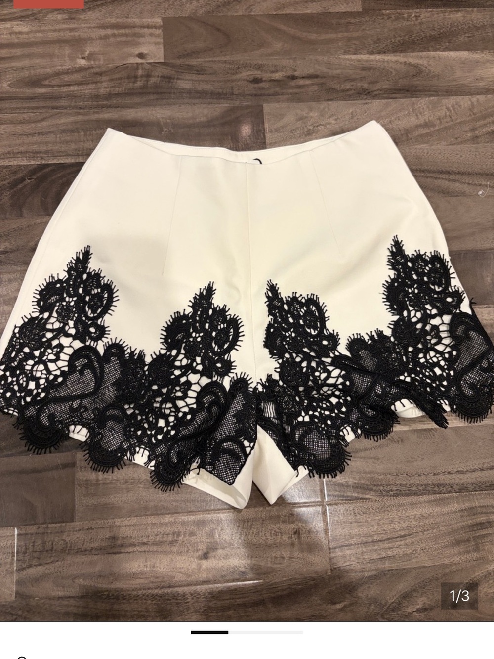 NWT’s Commense Contrast Lace Trim Mid-Waist Shorts Sz XS - Picture 8 of 8